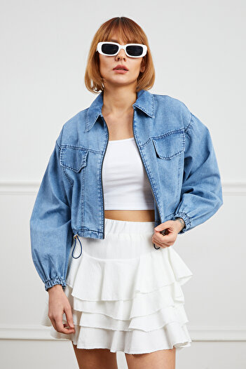 DPARİS Denim Jacket with Stopper