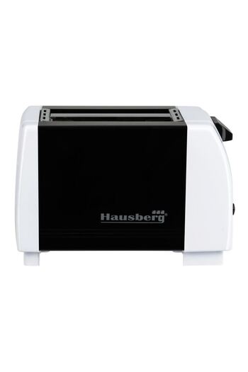 Hausberg Toaster HB-150NG, 750W, 7 settings, 2 slices, automatic shut-off, Black-White