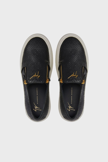 Giuseppe zanotti Hakiki Deri Logolu Kalın Tabanlı Sneaker Ayakkabı Erkek AYAKKABI EU40010