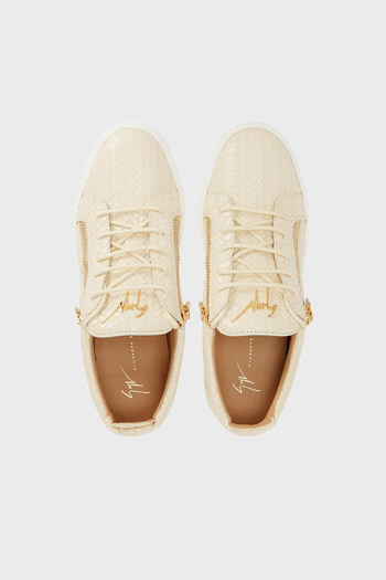 Giuseppe zanotti Hakiki Deri Kalın Tabanlı Sneaker Ayakkabı Erkek AYAKKABI RM50012
