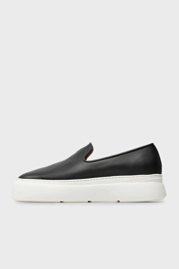 Giuseppe zanotti Logolu Hakiki Deri Kalın Tabanlı Loafer Ayakkabı Erkek AYAKKABI EU40011