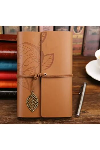 Wolawood Leather Cover Notebook – Vintage, Special Handmade, Unlined Diary, Agenda, Souvenir, Travel Note Book