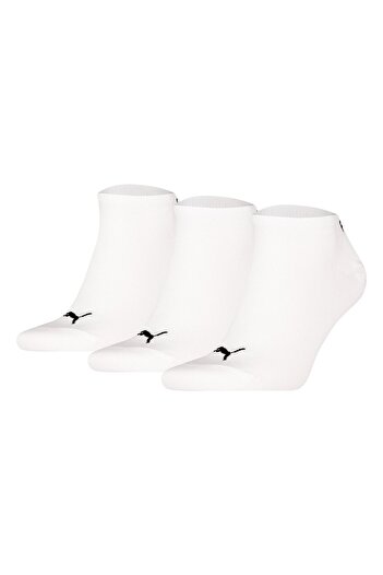 Puma Unisex Sneakersocken, 3er Pack - Sneaker Plain 3P, Logo, einfarbig