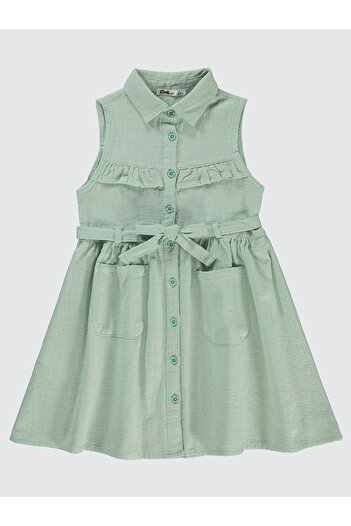 Civil Girls 6-9 Years Green Girl's Dress