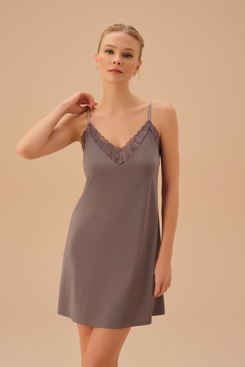 SUWEN Swan Short Nightgown