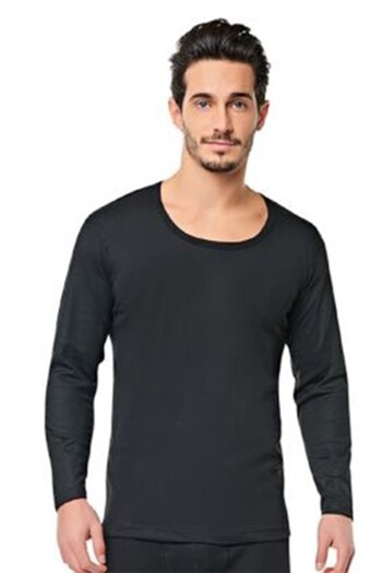 Tutku 0126 Model Men's Black Thermal Undershirt