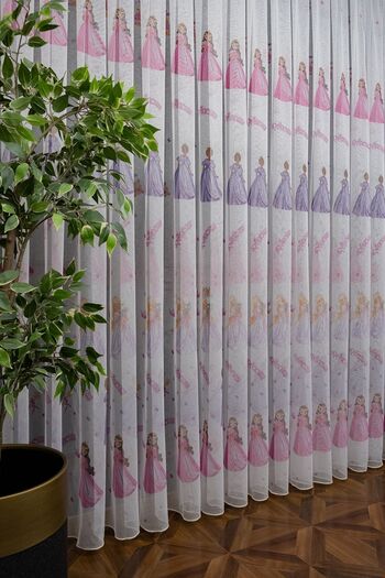 farbateks Colorful Children's Room - Princess Model, 2 Layer Pleated Tulle Curtain