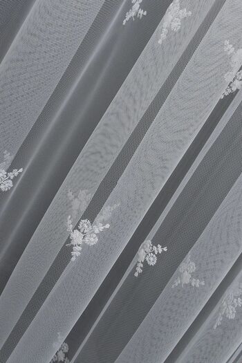 farbateks Grek Spread Embroidered Design Elegant New Fashion Pattern 2 Layers Pleated Tulle Curtain