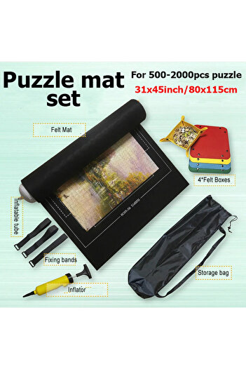 Choice 2000pcs set black Puzzle Storage Mat Anti Slip Felt Fabric Portable Storage Blanket Tool 1500-3000 C
