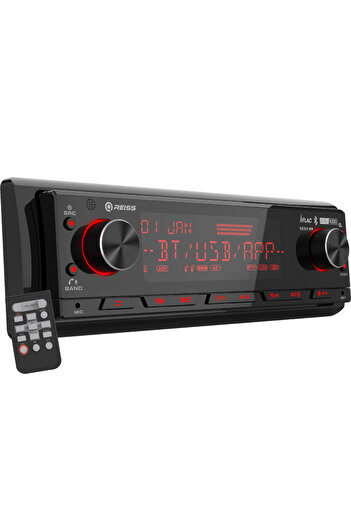 Reiss Audio Rs-mx85dsp dsp işlemcili 3amfi 4v Rca Çıkışlı Profesyonel Oto Teyp rgb Bluetooth-Usb