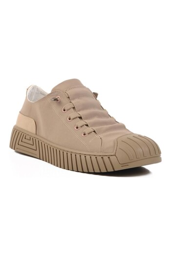GAMELU Women's Orthopedic Beige Linen Vigor Sneaker Five Toe Recovery Parachute Walking Shoes