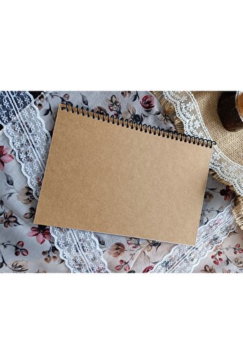 Pink Swan Craft A5 Thick Kraft Cover 30 Sheets 60 Pages for Notebook, Scrapbook & Bullet Journal