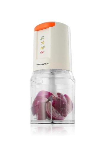 Super Wave Electric Vegetable Chopper 0.5L 300W | 2 Speed Chopping with 4 Sharp Stainless Steel Blades