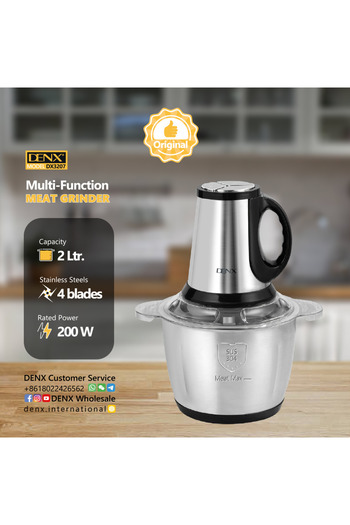 Denx Multifunctional 2l Meat Grinder 3blades 200w