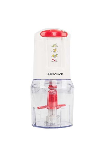 Super Wave Electric Vegetable Chopper 0.5L 300W | 2 Speed Chopping with 2 Sharp Stainless Steel Blades