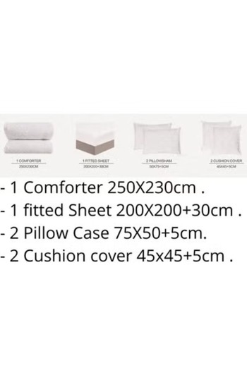 smart home Double-sided Duvet Set, 6-piece Bedspread, 6-piece Comforter, 100% Microfiber, 250x230cm