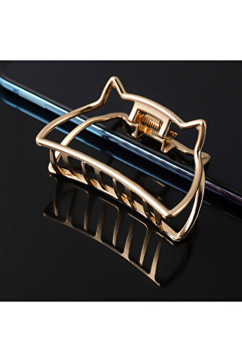 So Much Accesories So-Much Women's Gold Latch Metal Buckle Cat Shaped-6