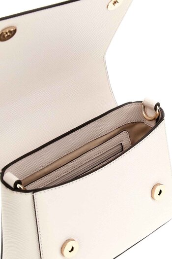 Guess White Women's Fedana Top Handle Shoulder Bag