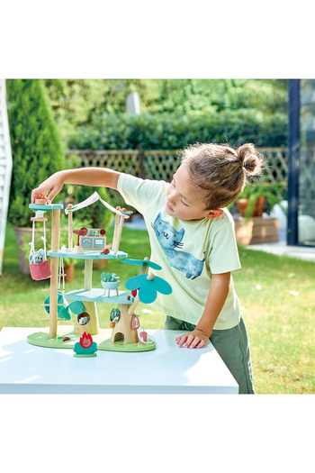 Hape Wooden Toy - Forester's Headquarters (21 PIECES)
