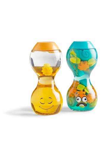 Hand2Mind Sensory Hourglasses with Emotions - Overwhelmed & Calm