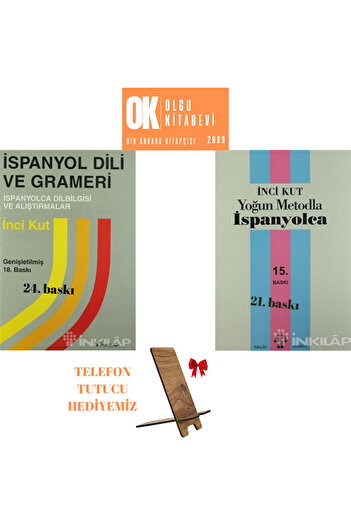 İnkılap Kitabevi Spanish by Intensive Method - Spanish Language and Grammar (New Edition) / 2 Book Set / Pearl Box