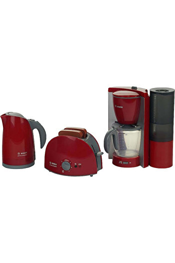 Klein Toy Set - Breakfast: Coffee Maker, Toaster And Kettle, Bosch
