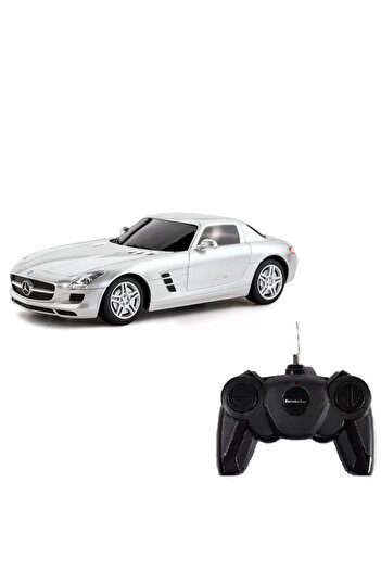 Rastar REMOTE CONTROL CAR MERCEDES-BENZ SLS AMG SILVER SCALE 1 TO 24