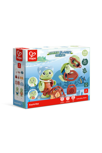 Hape Wooden Toy - Kayl & Wai (11 PIECES)