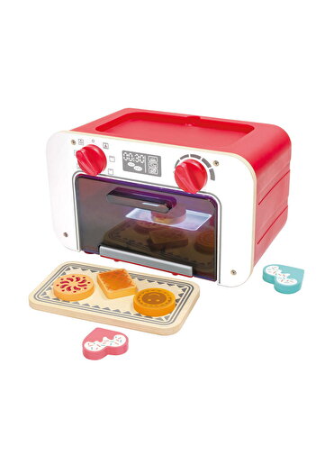 Hape Wooden Toy Oven For Children, With Cookies