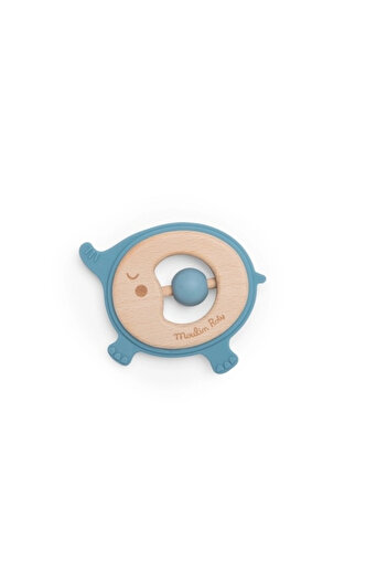 Moulin Roty Jucarie Bebe Inel De Dentitie Elefant,
