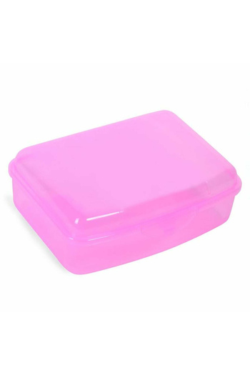 Micostore Food Casserole, Lid With Clip Closure, Plastic, Pink, 1.35l, Lunch Box