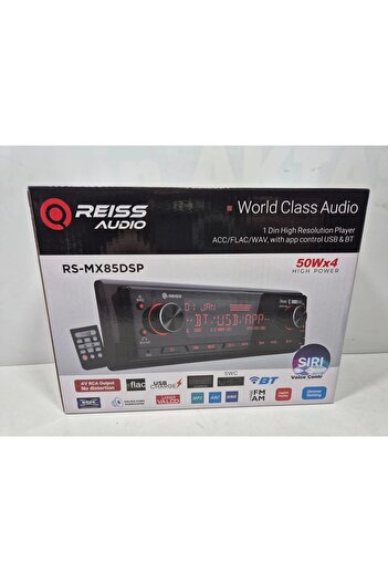 Reiss Oto Teyp – RS-MX85DSP 4x50w – 3 Amfi Çıkışlı , App Kontrollü Tesisat Teybi