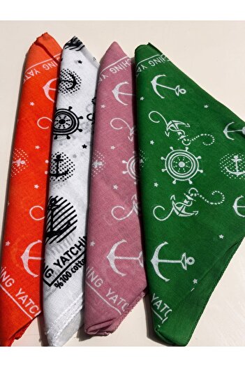 brako tekstil Nautical Themed Bandana - Anchor and Helm Patterned Headband (1 Piece)