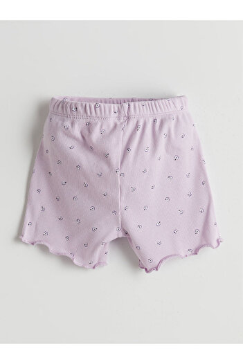 LC Waikiki LCW baby Çiçekli Kız Bebek Şortlu Pijama Takım