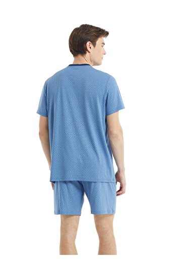 Blackspade Men's Pajama Set 30811 Blue