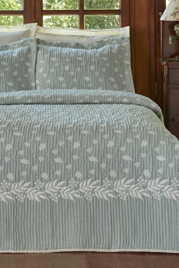 Karaca Home Sasil Mint Double Bedspread Set
