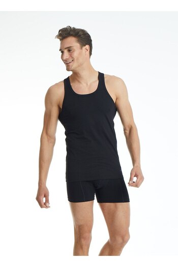 Blackspade Men's Undershirt Loose Fit 9226 - Black