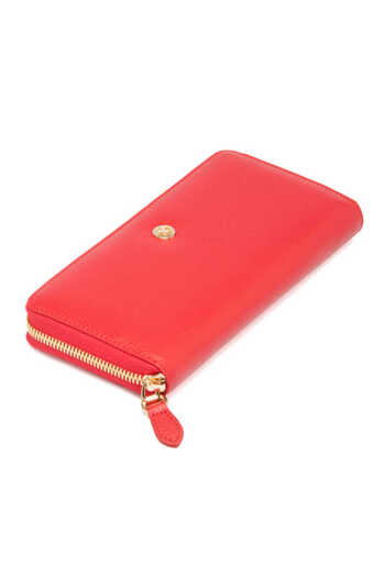 Tergan Red Leather Women's Wallet - S1Cb 00005777 -A86