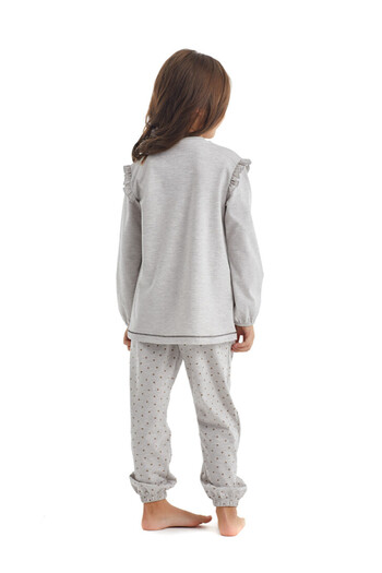 Blackspade Girl's Pajama Set 60345 - Beige Melange