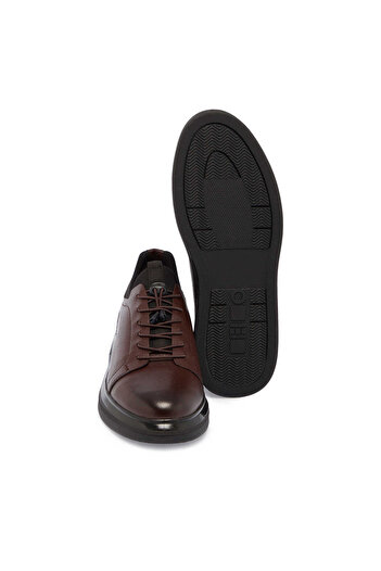 Tergan Kahve Hakiki Deri Erkek Sneaker - E24S1AY57102-A24