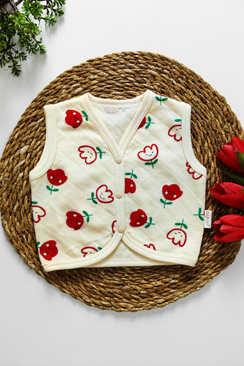 Necix's Baby Girl Tulip Patterned Vest