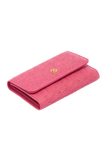 Tergan Pink Leather Women's Wallet - S1Cb00005788-H68