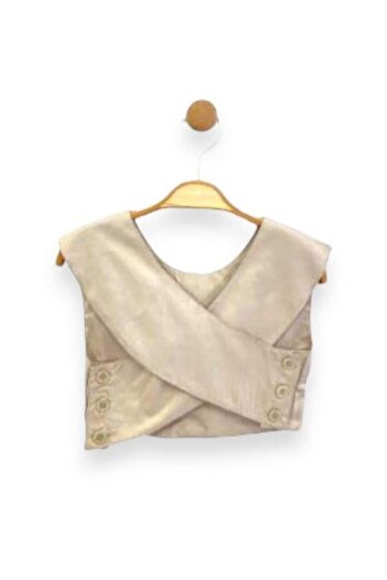 Çikoby Kız Çocuk Dokuma Üstü Crop Bol Paça Yırtmaçlı  Pantolon Takım