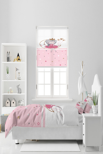 BelezaHome Pink and White Striped Ayda Girl Single Baby Kids Bedding Set