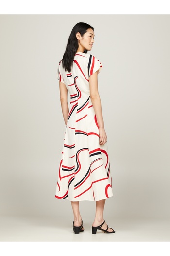 Tommy Hilfiger Tommy Hilfiger Women White A-Line Dress