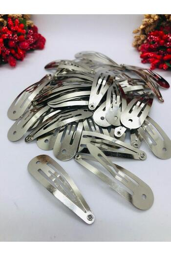 İnDerin Water Drop Metal Snap Buckle (10 Pcs) 5 cm