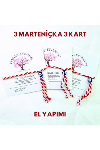 Vera 3 Pcs Martenitska Lucky Bracelet Set