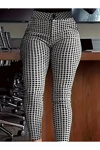 Edolika Women's High Waist Patterned Diving Pants