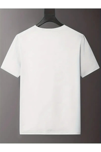 PENTHİLUS Men's comfortable casual loose short sleeve hawaiian coconut cotton t-shirt