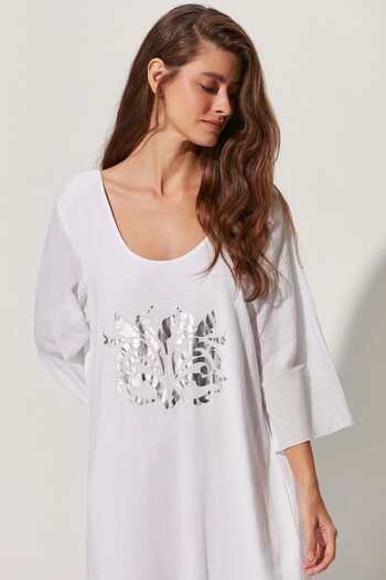 White By Nature Ayasofya Beyaz Elbise